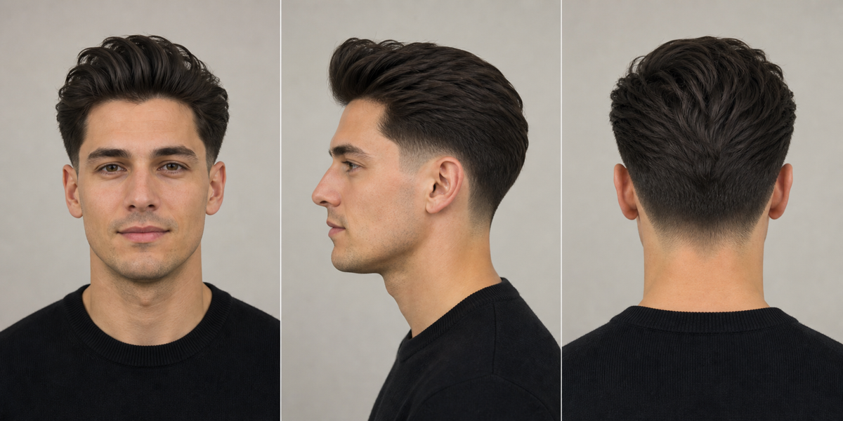Blowout Taper Fade haircut example