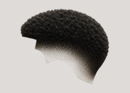 Afro haircut example