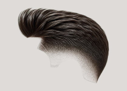 Pompadour haircut example